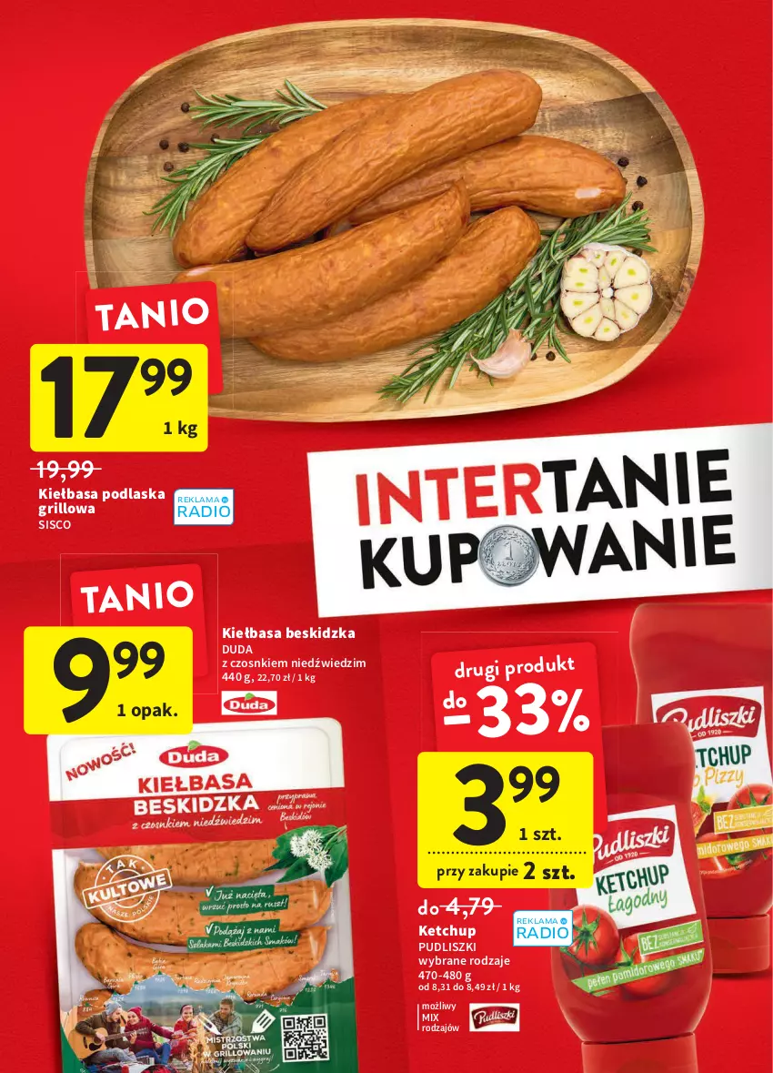 Gazetka promocyjna Intermarche - Dzien matki - ważna 25.05 do 01.06.2022 - strona 12 - produkty: Duda, Grill, Ketchup, Kiełbasa, Pudliszki