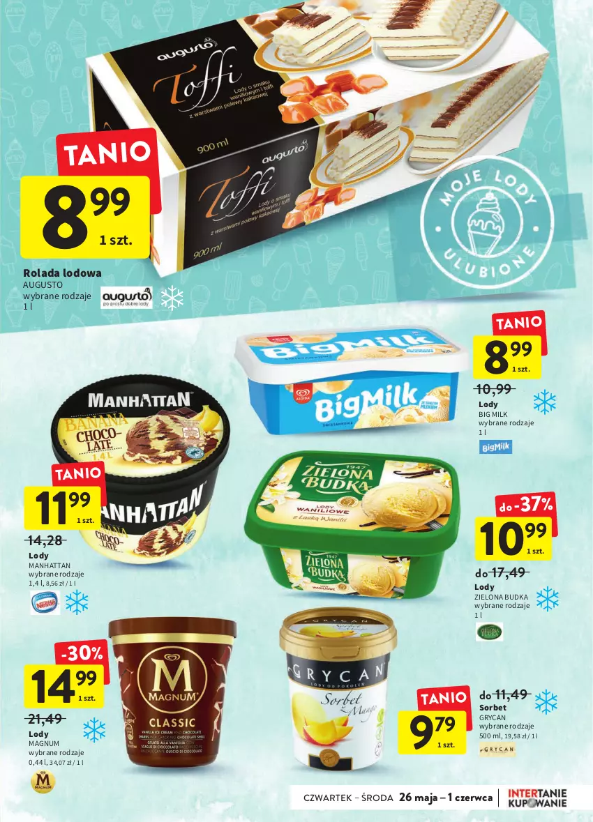 Gazetka promocyjna Intermarche - Dzien matki - ważna 25.05 do 01.06.2022 - strona 27 - produkty: Big Milk, Gry, Lody, Rolada, Zielona Budka