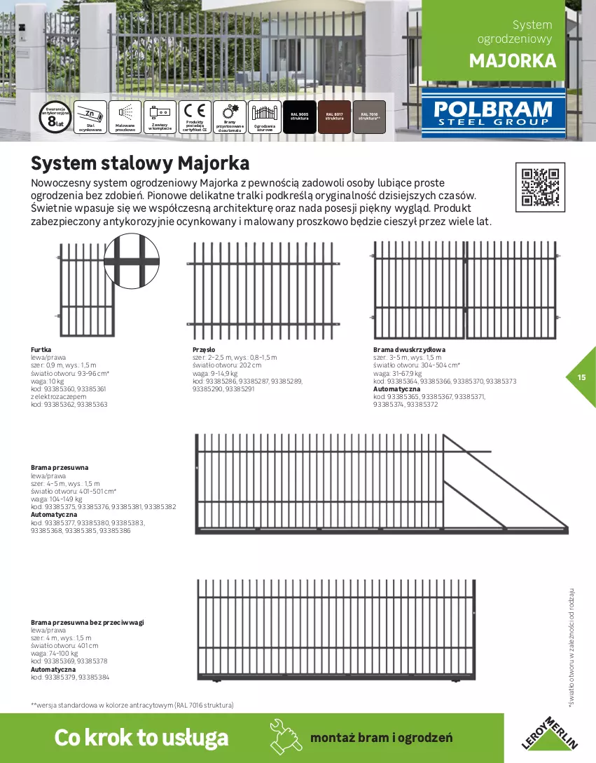 Gazetka promocyjna Leroy Merlin - Gazetka Leroy Merlin - ważna 01.03 do 30.11.2025 - strona 15 - produkty: Cynk, Gin, Orka, Piec, Rama, Waga, Wagi