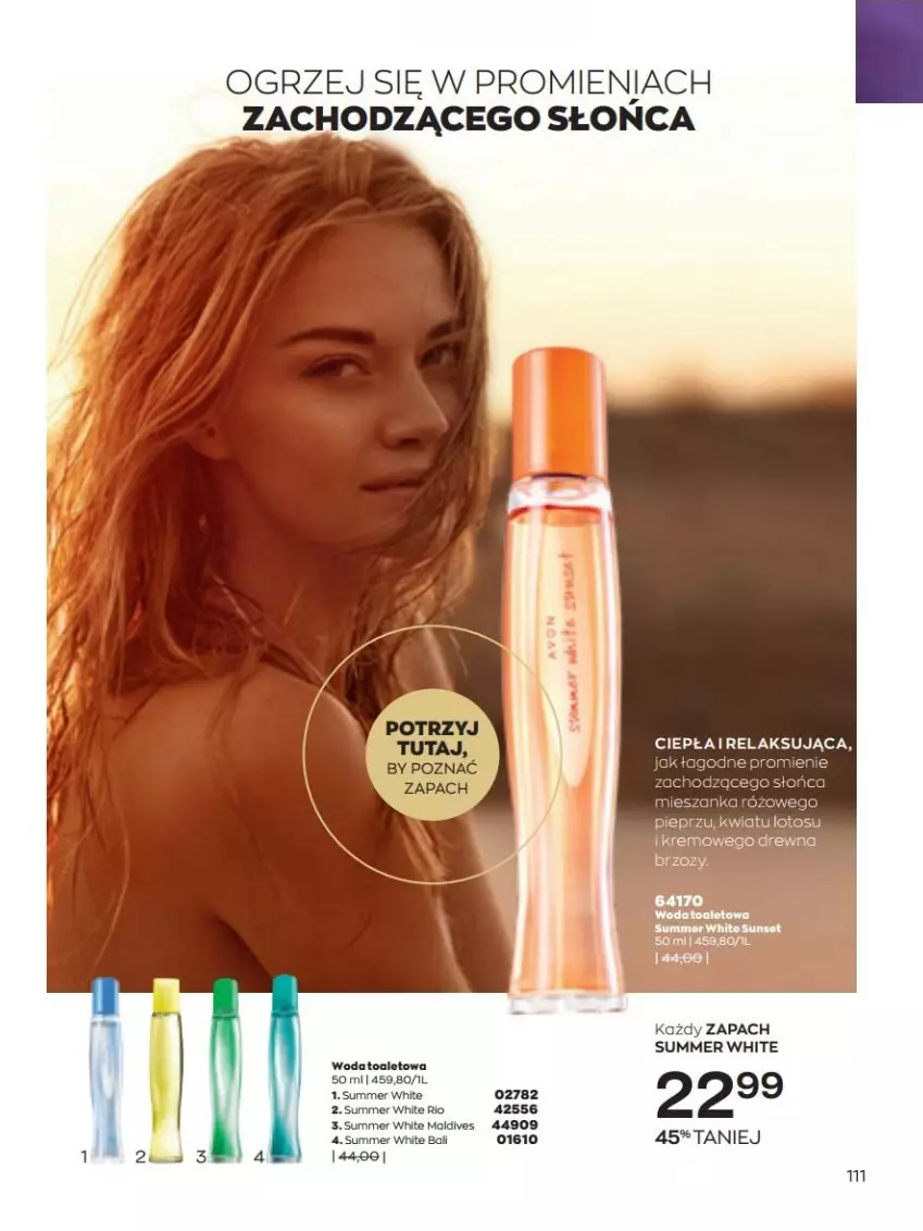 Gazetka promocyjna Avon - lipiec - ważna 01.07 do 31.07.2022 - strona 111 - produkty: Pieprz, Por, Woda, Woda toaletowa