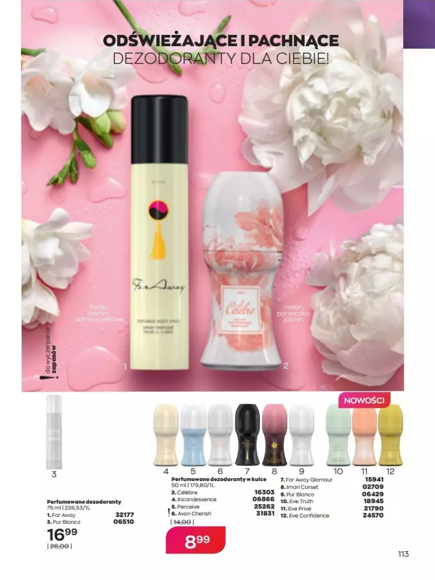 Gazetka promocyjna Avon - lipiec - ważna 01.07 do 31.07.2022 - strona 113 - produkty: Dezodorant, Fa, Perfum, Pur