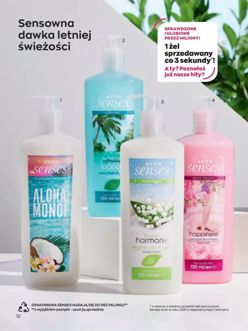 Gazetka promocyjna Avon - lipiec - ważna 01.07 do 31.07.2022 - strona 12 - produkty: Lion, Senses