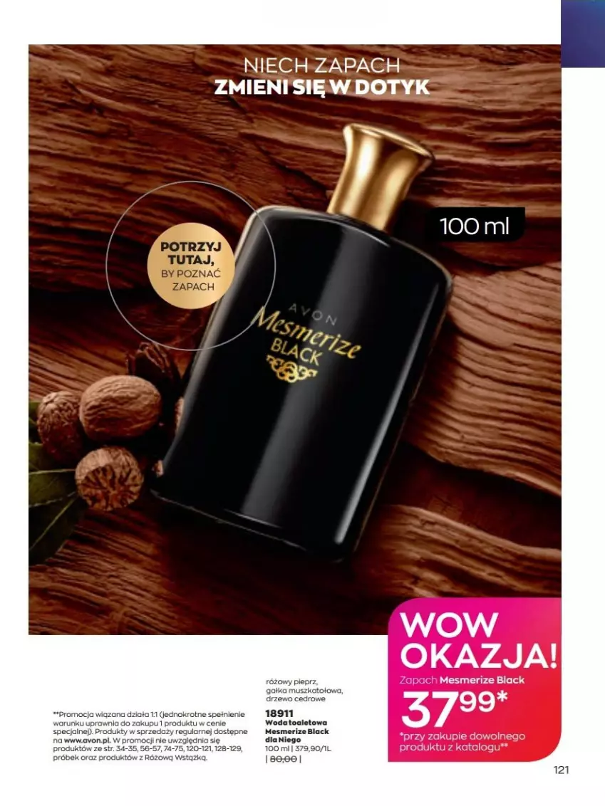 Gazetka promocyjna Avon - lipiec - ważna 01.07 do 31.07.2022 - strona 121 - produkty: Lack, Mus, Woda, Woda toaletowa