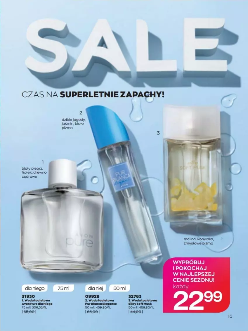 Gazetka promocyjna Avon - lipiec - ważna 01.07 do 31.07.2022 - strona 15 - produkty: Jagody, Mus, Pieprz, Pur, Woda, Woda toaletowa