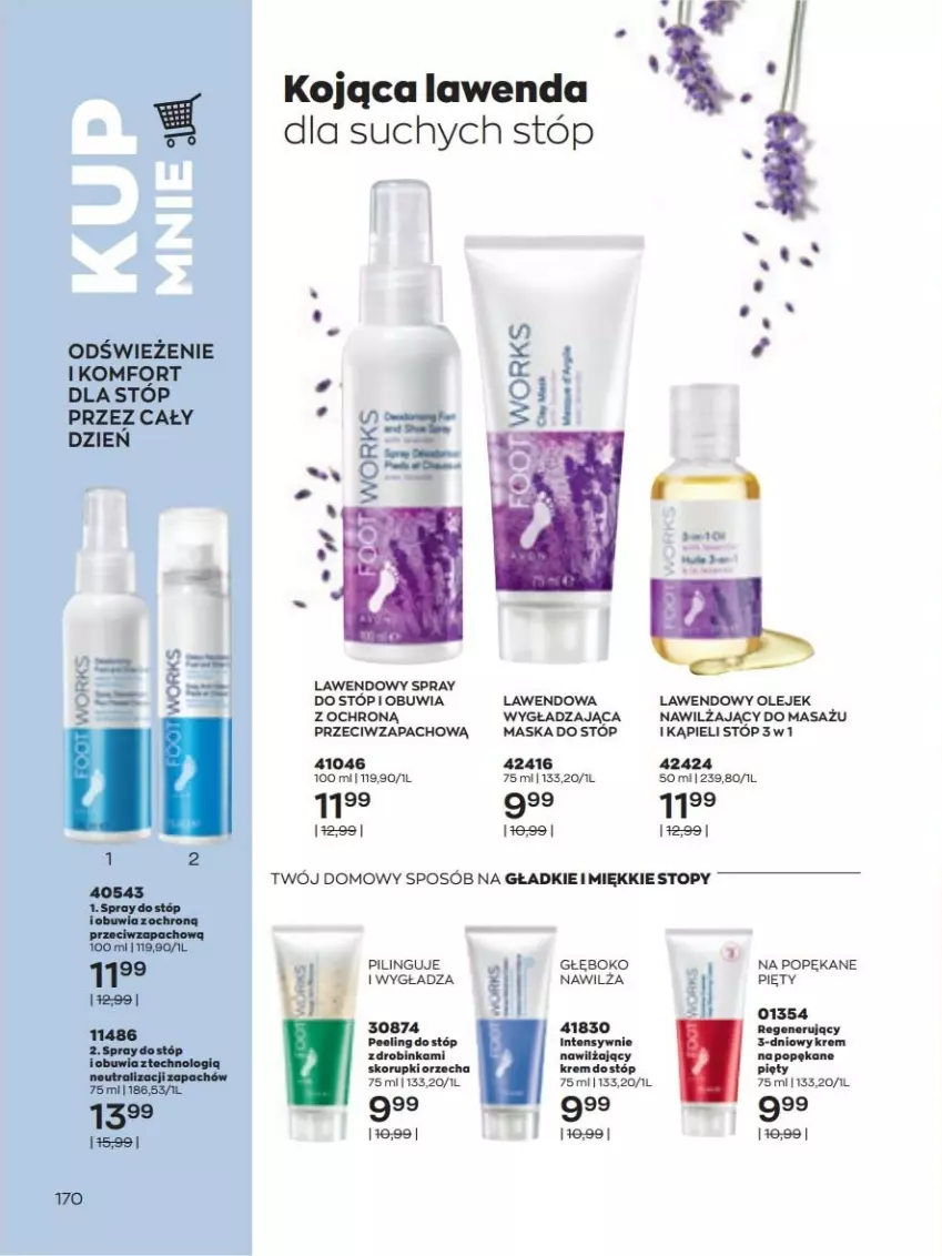 Gazetka promocyjna Avon - lipiec - ważna 01.07 do 31.07.2022 - strona 170 - produkty: Inka, Maska, Maska do stóp, Olej, Peeling, Top