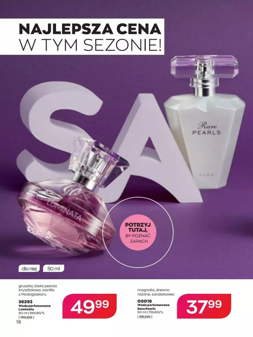 Gazetka promocyjna Avon - lipiec - ważna 01.07 do 31.07.2022 - strona 18 - produkty: Perfum, Róża, Sandał, Woda, Woda perfumowana