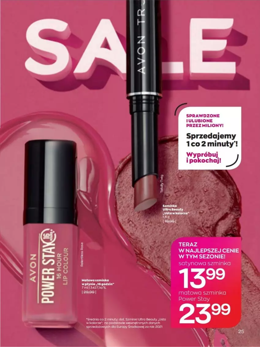 Gazetka promocyjna Avon - lipiec - ważna 01.07 do 31.07.2022 - strona 25 - produkty: Inka, Koc, Lion, Nuty, Szminka