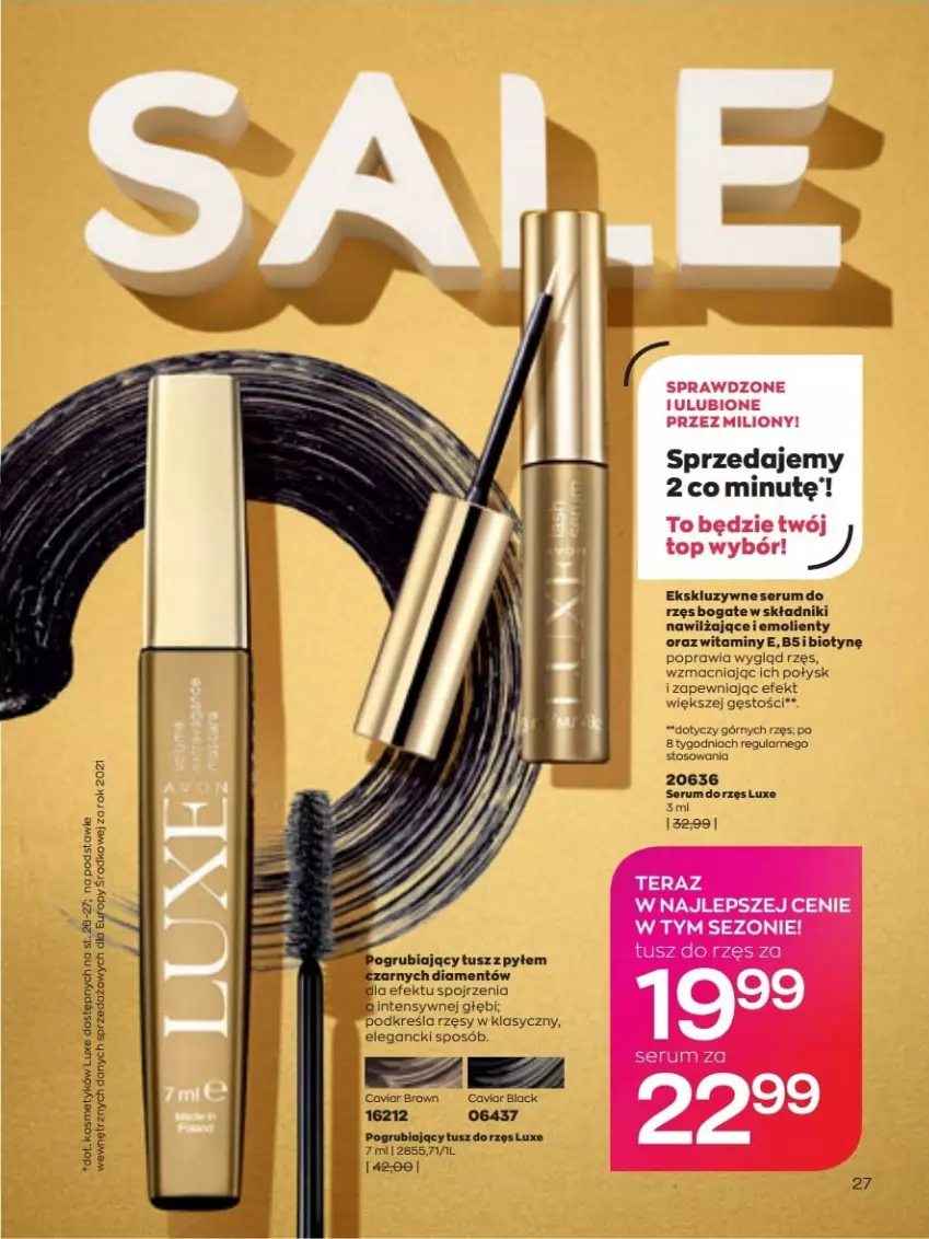 Gazetka promocyjna Avon - lipiec - ważna 01.07 do 31.07.2022 - strona 27 - produkty: Fa, Lack, Lion, Tera, Top, Tusz