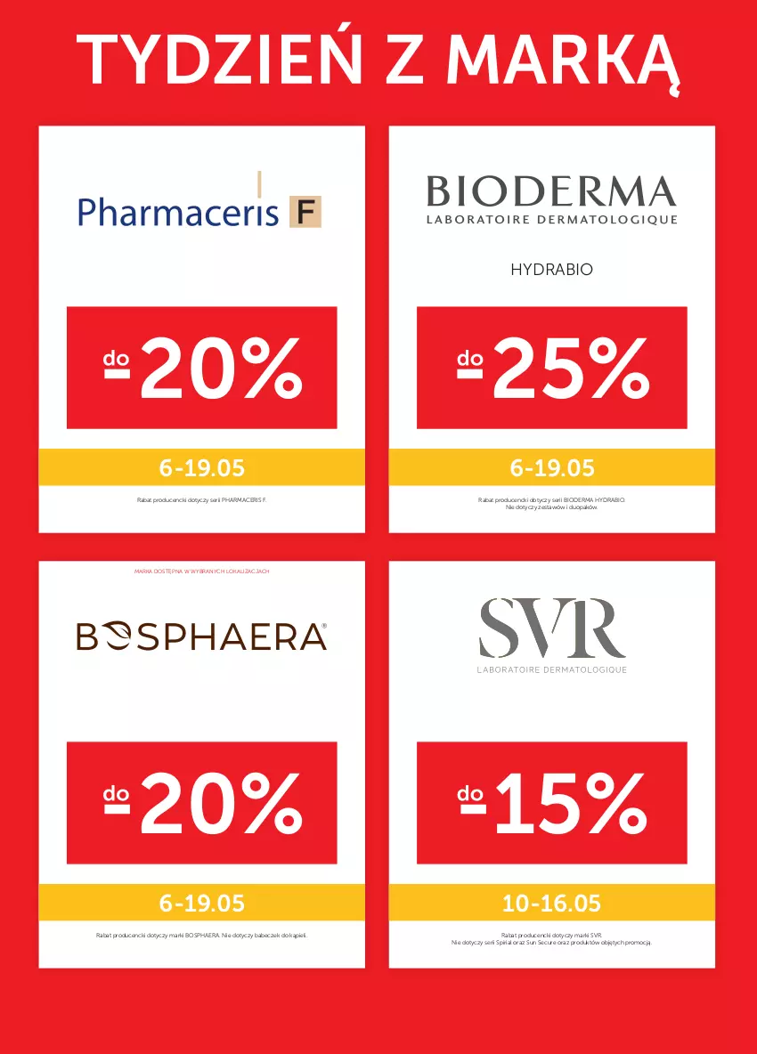 Gazetka promocyjna Ziko - 6-19 MAJA - ważna 06.05 do 19.05.2021 - strona 16 - produkty: Acer, Bioderma, Bosphaera, Pharmaceris, Ser, SVR