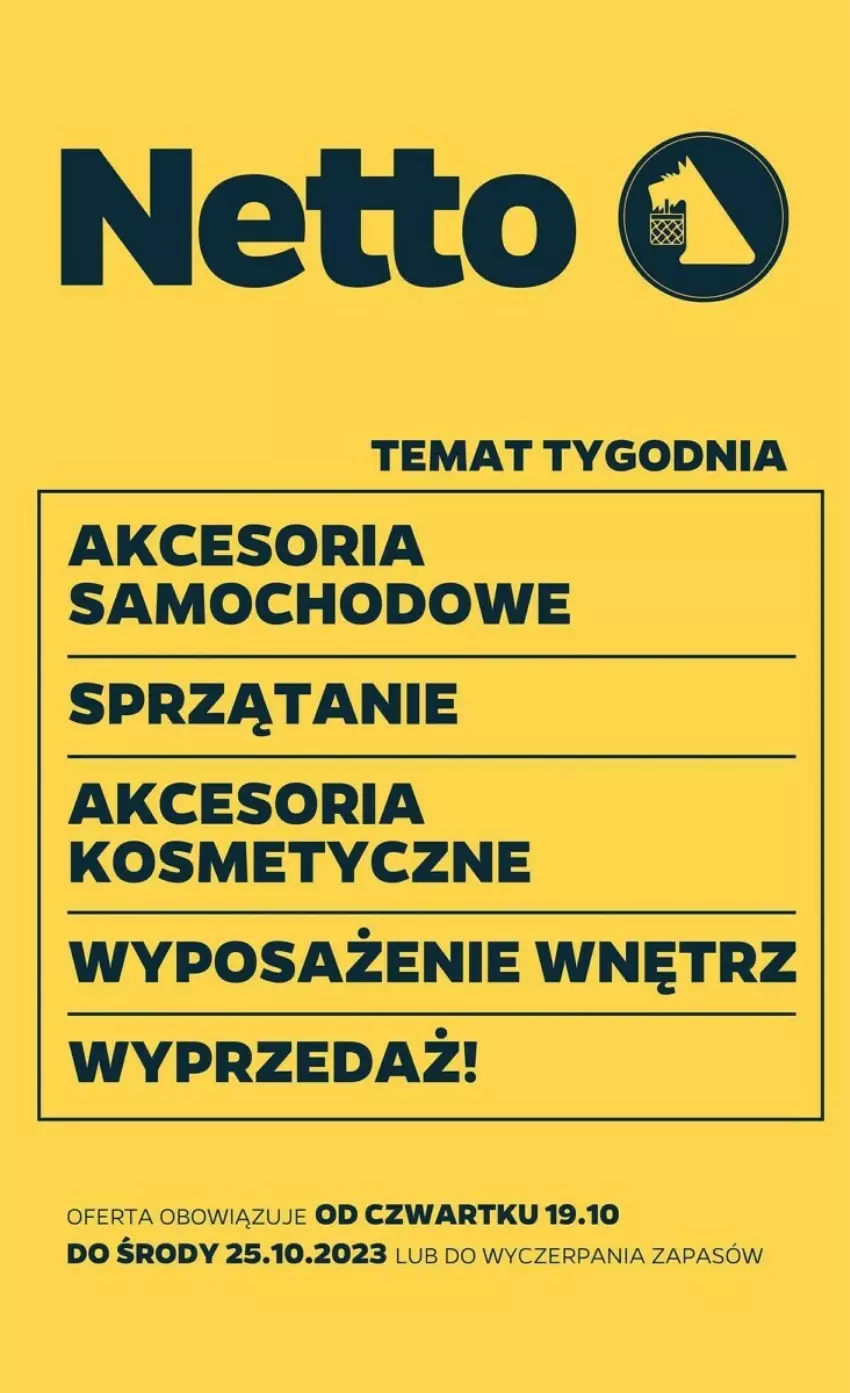 Gazetka promocyjna Netto - ważna 19.10 do 25.10.2023 - strona 1 - produkty: Sprzątanie