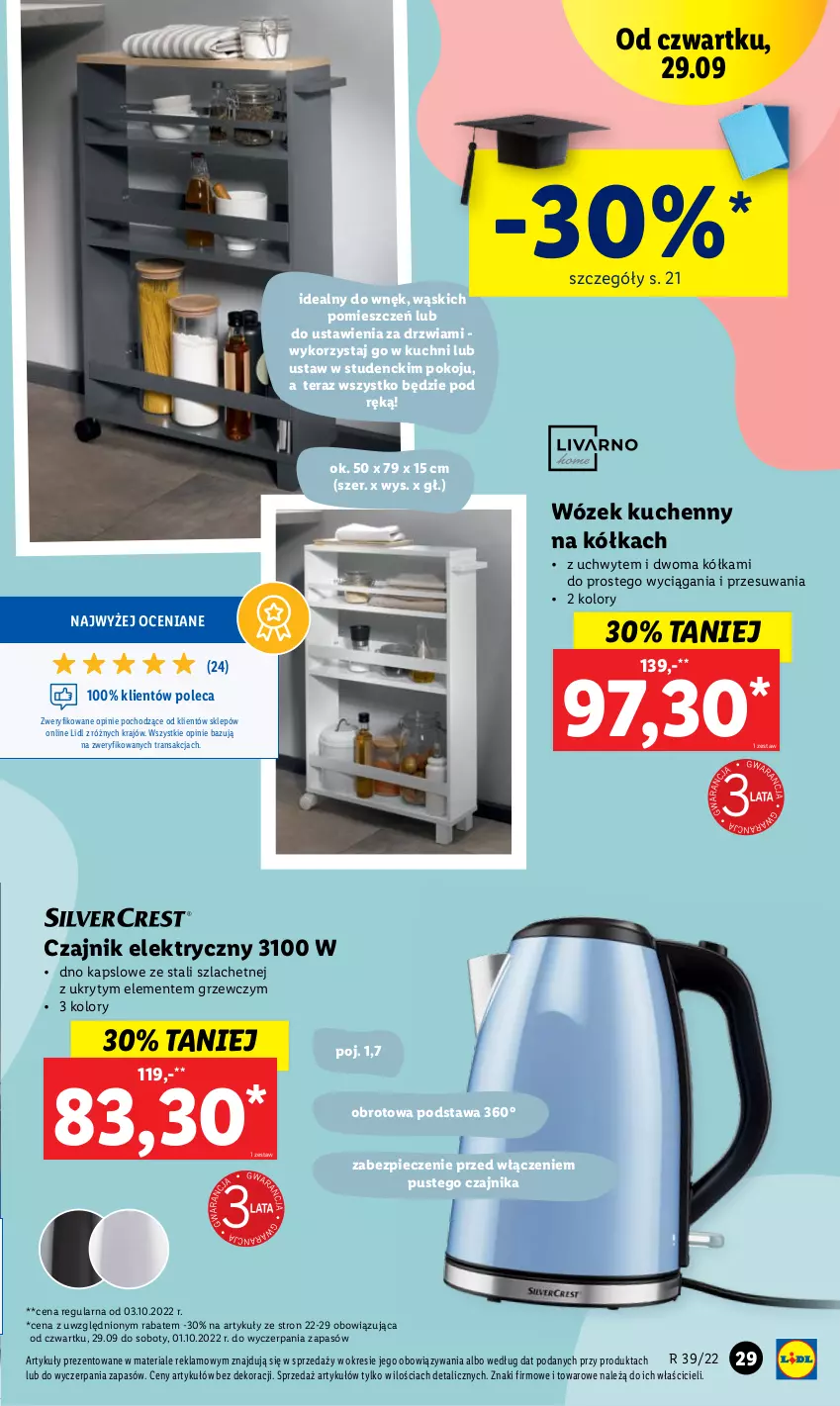 Gazetka promocyjna Lidl - GAZETKA - ważna 26.09 do 01.10.2022 - strona 33 - produkty: Czajnik, Czajnik elektryczny, Drzwi, Piec, Tera, Tran, Wózek