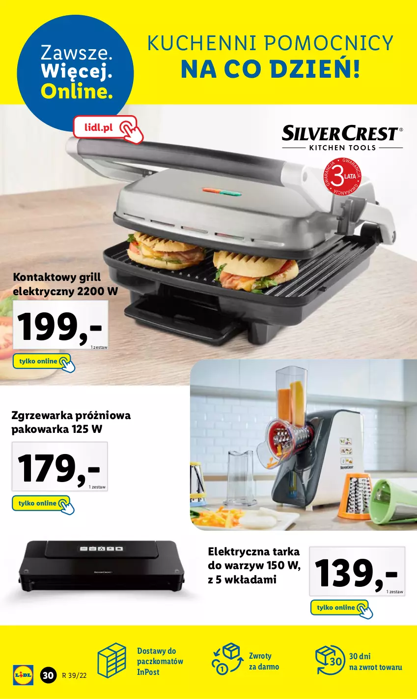 Gazetka promocyjna Lidl - GAZETKA - ważna 26.09 do 01.10.2022 - strona 34 - produkty: Grill, Tarka, Warka