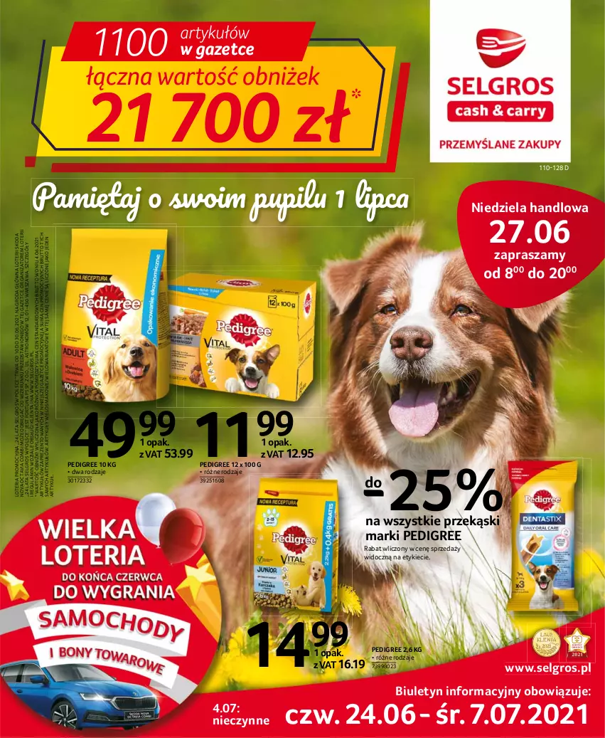 Gazetka promocyjna Selgros - Oferta spożywcza - ważna 24.06 do 07.07.2021 - strona 1 - produkty: Fortuna, LG, Mięta, Pedigree