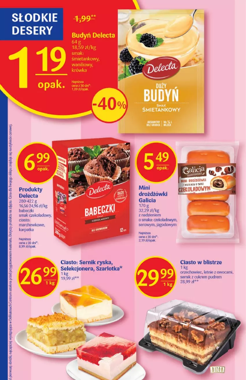 Gazetka promocyjna Delikatesy Centrum - Gazetka DC02 - ważna 12.01 do 18.01.2023 - strona 24 - produkty: Babeczki, Deser, Karp, Rum, Ser, Szarlotka