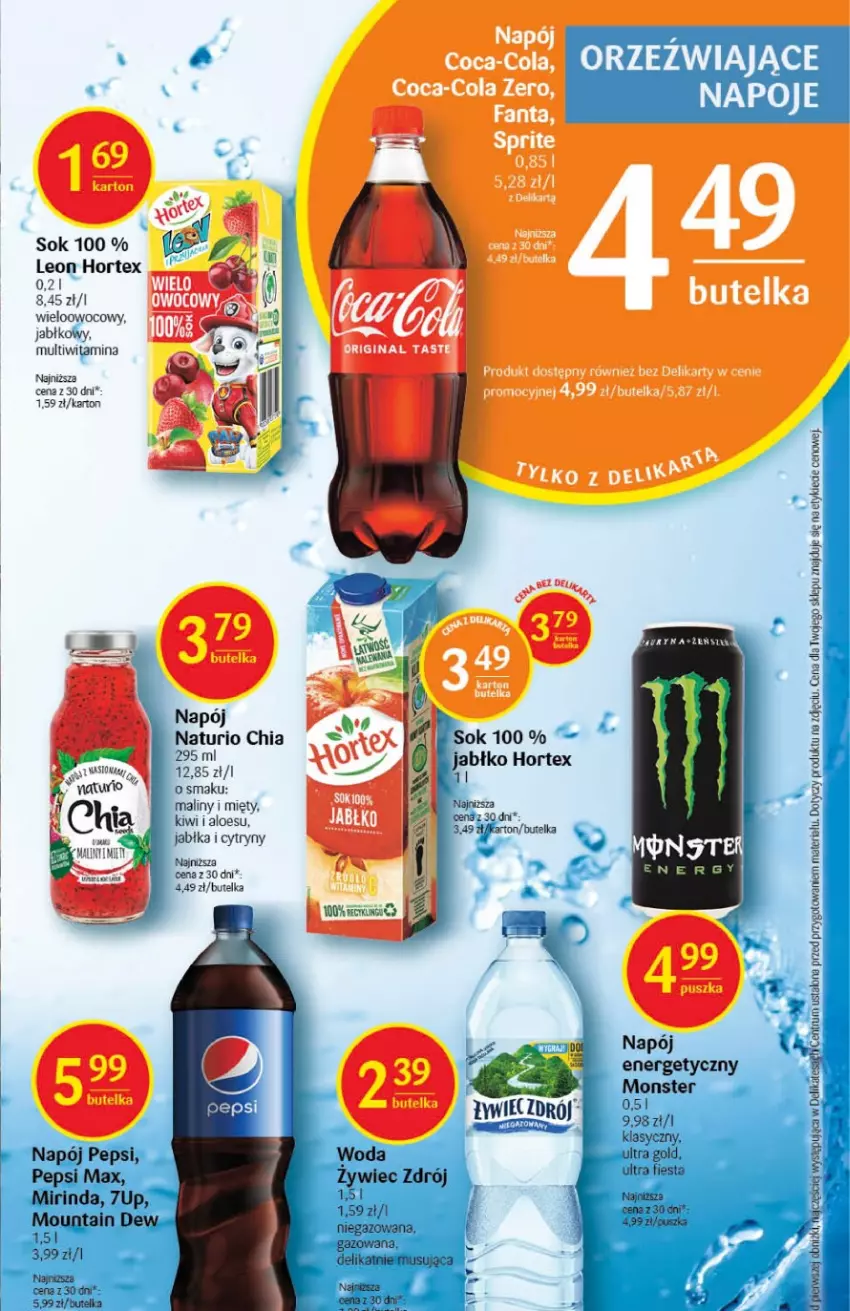 Gazetka promocyjna Delikatesy Centrum - Gazetka DC02 - ważna 12.01 do 18.01.2023 - strona 27 - produkty: Chia, Cytryny, Hortex, Jabłka, Kiwi, Leon, Maliny, Napój, Napoje, Sok