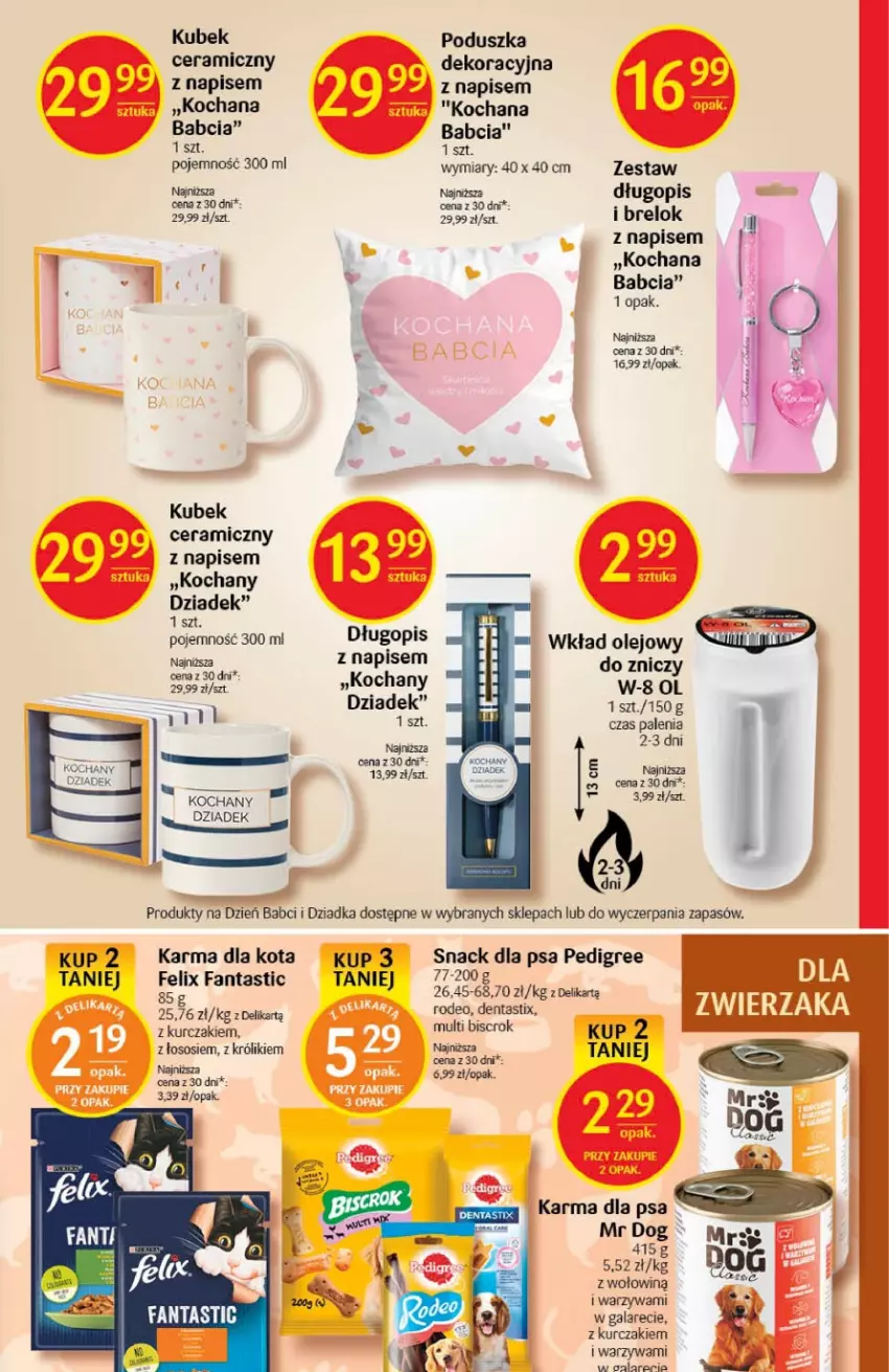 Gazetka promocyjna Delikatesy Centrum - Gazetka DC02 - ważna 12.01 do 18.01.2023 - strona 31 - produkty: Długopis, Fa, Fanta, Gala, Koc, Królik, Kubek, Kurczak, Olej, Pedigree, Poduszka, Sos, Warzywa, Wkład olejowy, Znicz