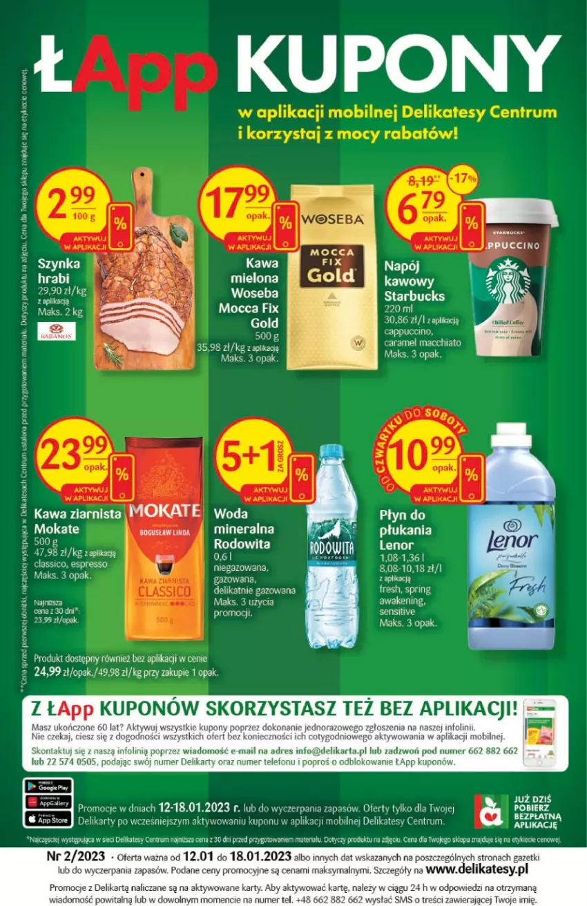 Gazetka promocyjna Delikatesy Centrum - Gazetka DC02 - ważna 12.01 do 18.01.2023 - strona 32 - produkty: Cappuccino, Chia, Dres, Kawa, Kawa ziarnista, Mobil, Napój, Rum, Telefon, Woda