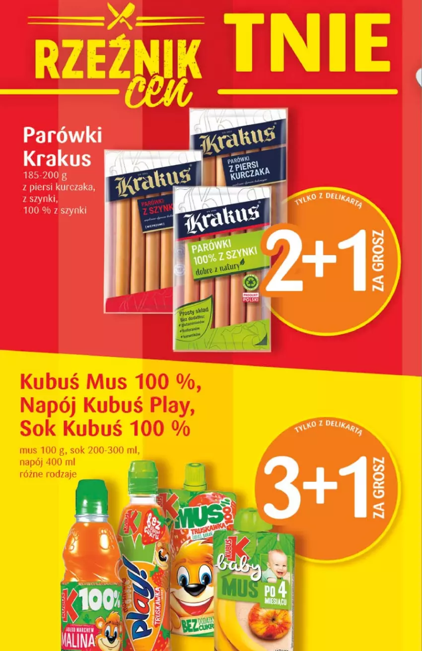 Gazetka promocyjna Delikatesy Centrum - Gazetka DC02 - ważna 12.01 do 18.01.2023 - strona 4 - produkty: Krakus, Kurczak, Parówki