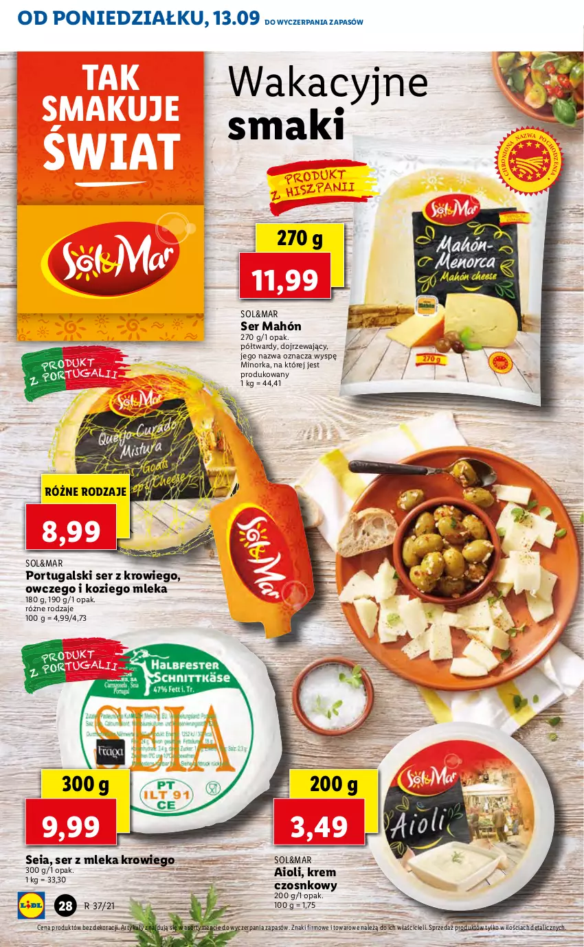 Gazetka promocyjna Lidl - GAZETKA - ważna 13.09 do 15.09.2021 - strona 28 - produkty: Orka, Por, Ser