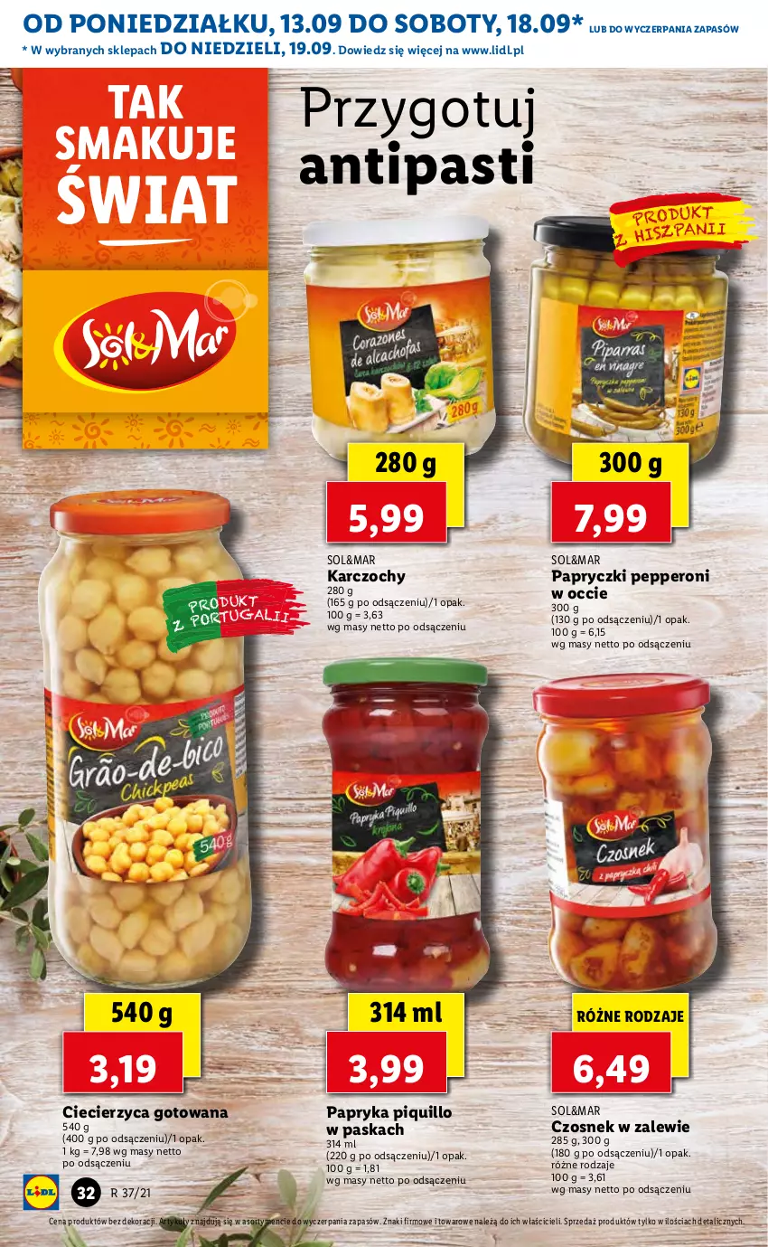 Gazetka promocyjna Lidl - GAZETKA - ważna 13.09 do 15.09.2021 - strona 32 - produkty: Czosnek, Karczochy, Papryka