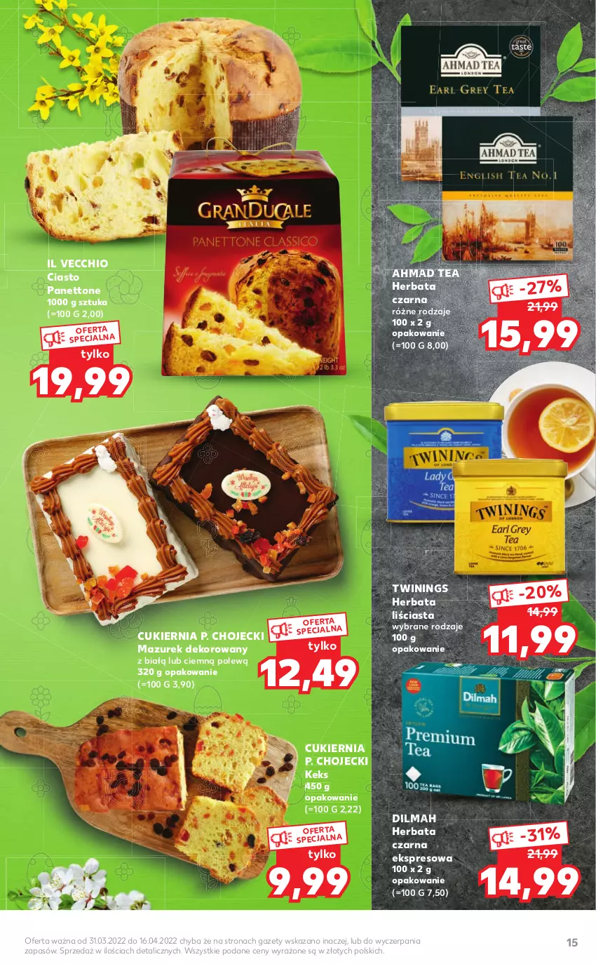 Gazetka promocyjna Kaufland - Katalog specjalny - ważna 31.03 do 16.04.2022 - strona 15 - produkty: Cukier, Dilmah, Herbata, Herbata czarna