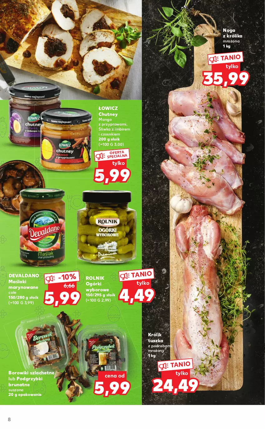 Gazetka promocyjna Kaufland - Katalog specjalny - ważna 31.03 do 16.04.2022 - strona 8 - produkty: Borowiki, Borowiki szlachetne, Imbir, Królik, Mango, Podgrzybki, Rolnik, Tusz