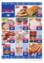 Gazetka promocyjna Carrefour - Gazetka Okazje października - Gazetka - ważna od 30.10 do 30.10.2021 - strona 2 - produkty: Piec, Sok, Salami, Pasztet z indyka, Sokołów, Bell, Parówki, Pasztet, Kosz, Kiełbasa podwawelska, Salceson, Wawel, Szynka z beczki, Szynka, Kiełbasa krucha, Morliny, Kabanos, Kiełbasa, Berlinki