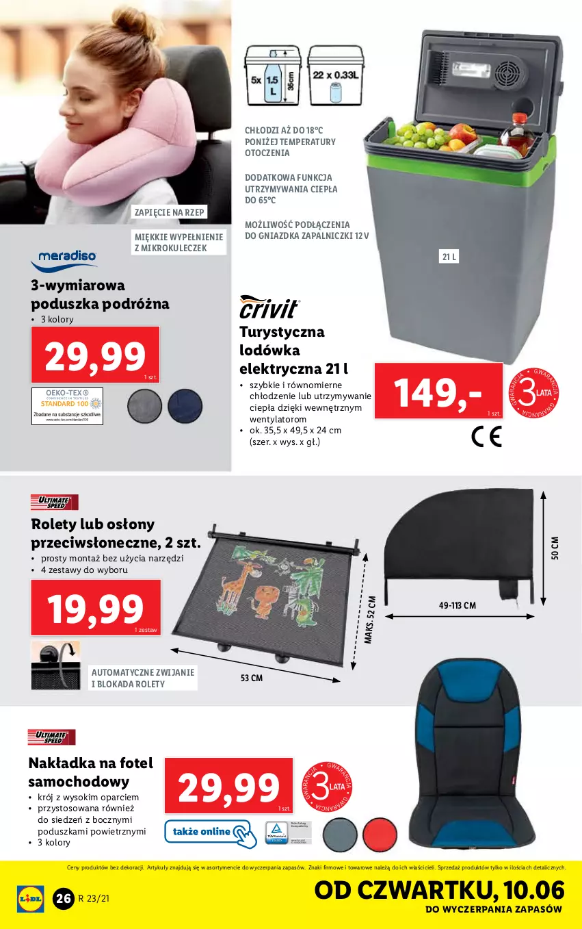 Gazetka promocyjna Lidl - GAZETKA - ważna 07.06 do 12.06.2021 - strona 26 - produkty: Fotel, Lodówka, Poduszka, Sok