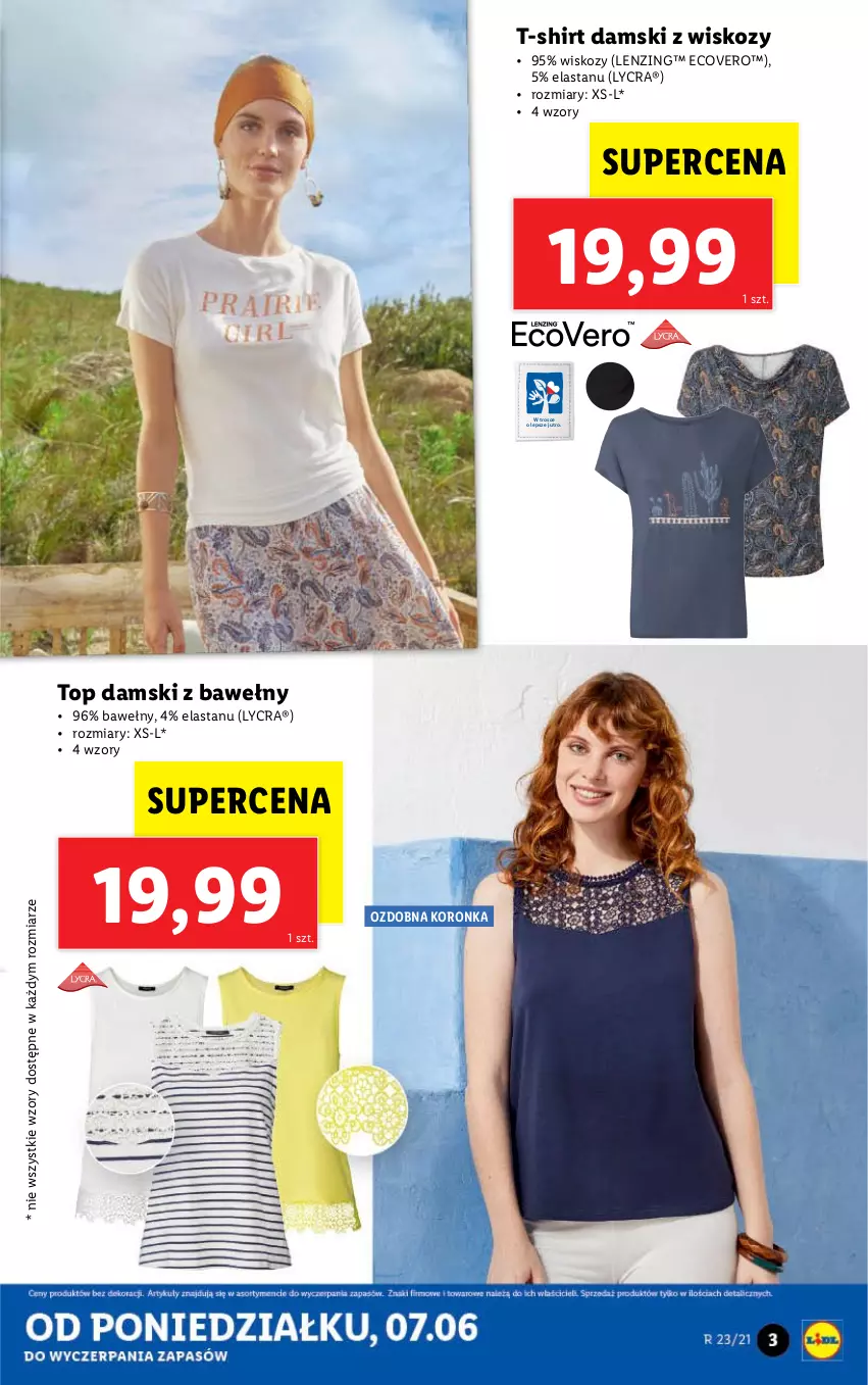 Gazetka promocyjna Lidl - GAZETKA - ważna 07.06 do 12.06.2021 - strona 3 - produkty: T-shirt, Top