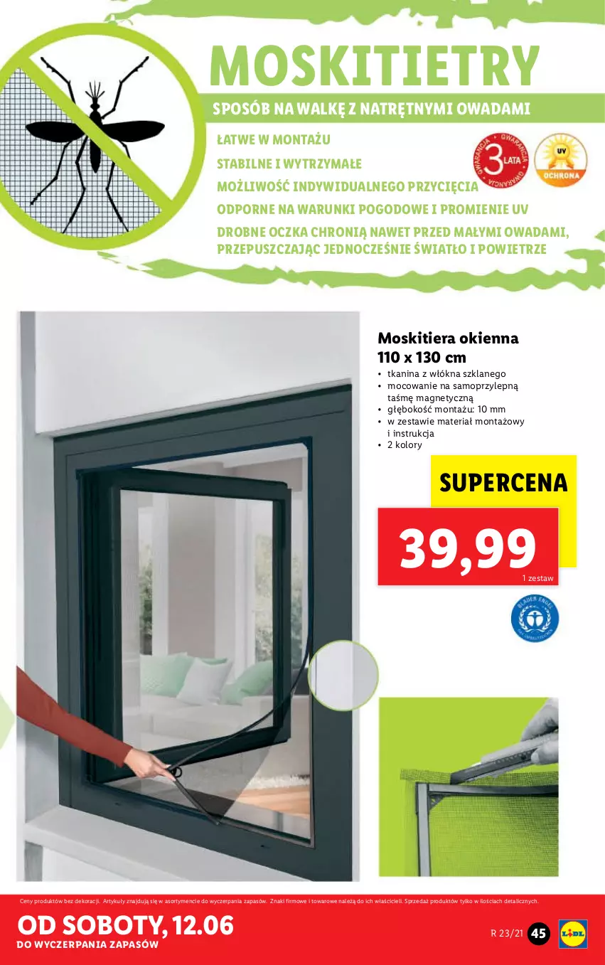 Gazetka promocyjna Lidl - GAZETKA - ważna 07.06 do 12.06.2021 - strona 45 - produkty: Mop, Por