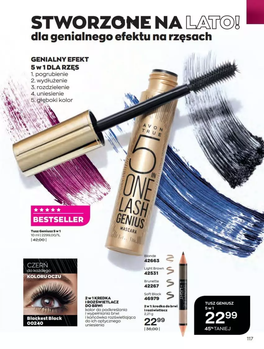 Gazetka promocyjna Avon - Katalog Avon 6/2021 kampania czerwiec - ważna 01.06 do 30.06.2021 - strona 117 - produkty: Kredka, Lack, Tusz