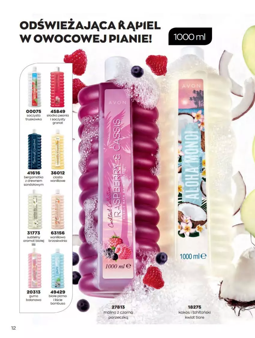 Gazetka promocyjna Avon - Katalog Avon 6/2021 kampania czerwiec - ważna 01.06 do 30.06.2021 - strona 12 - produkty: Fa, Gra, Kokos, Por, Sandał