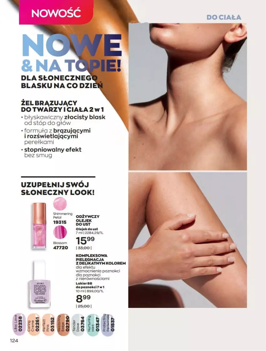 Gazetka promocyjna Avon - Katalog Avon 6/2021 kampania czerwiec - ważna 01.06 do 30.06.2021 - strona 124 - produkty: Fa, Lakier, Olej, Top