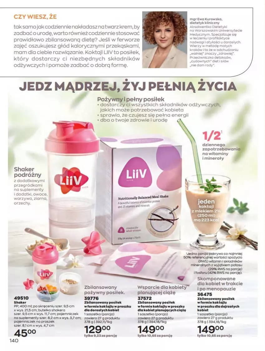 Gazetka promocyjna Avon - Katalog Avon 6/2021 kampania czerwiec - ważna 01.06 do 30.06.2021 - strona 140 - produkty: Owoce, Pokrywa, Por, Wagi, Warzywa, Zdrowie