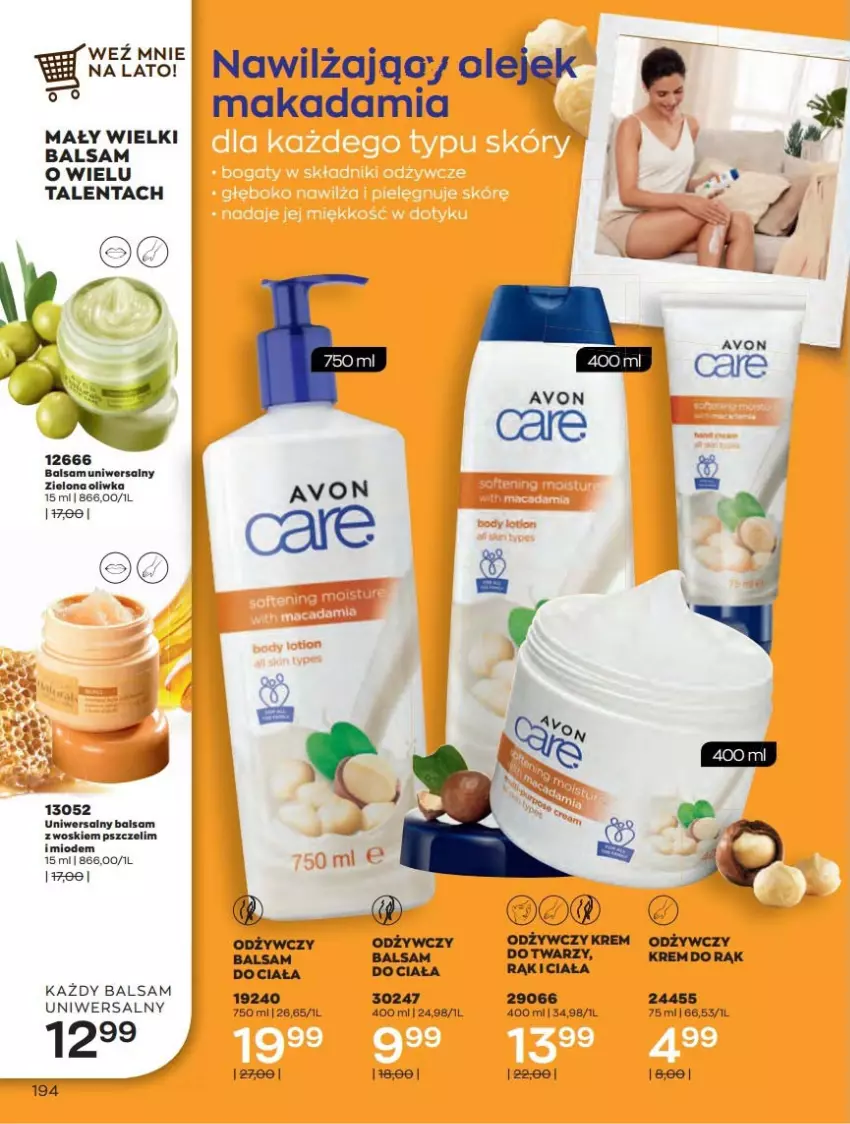 Gazetka promocyjna Avon - Katalog Avon 6/2021 kampania czerwiec - ważna 01.06 do 30.06.2021 - strona 194 - produkty: Krem do rąk, Krem odżywczy, Olej