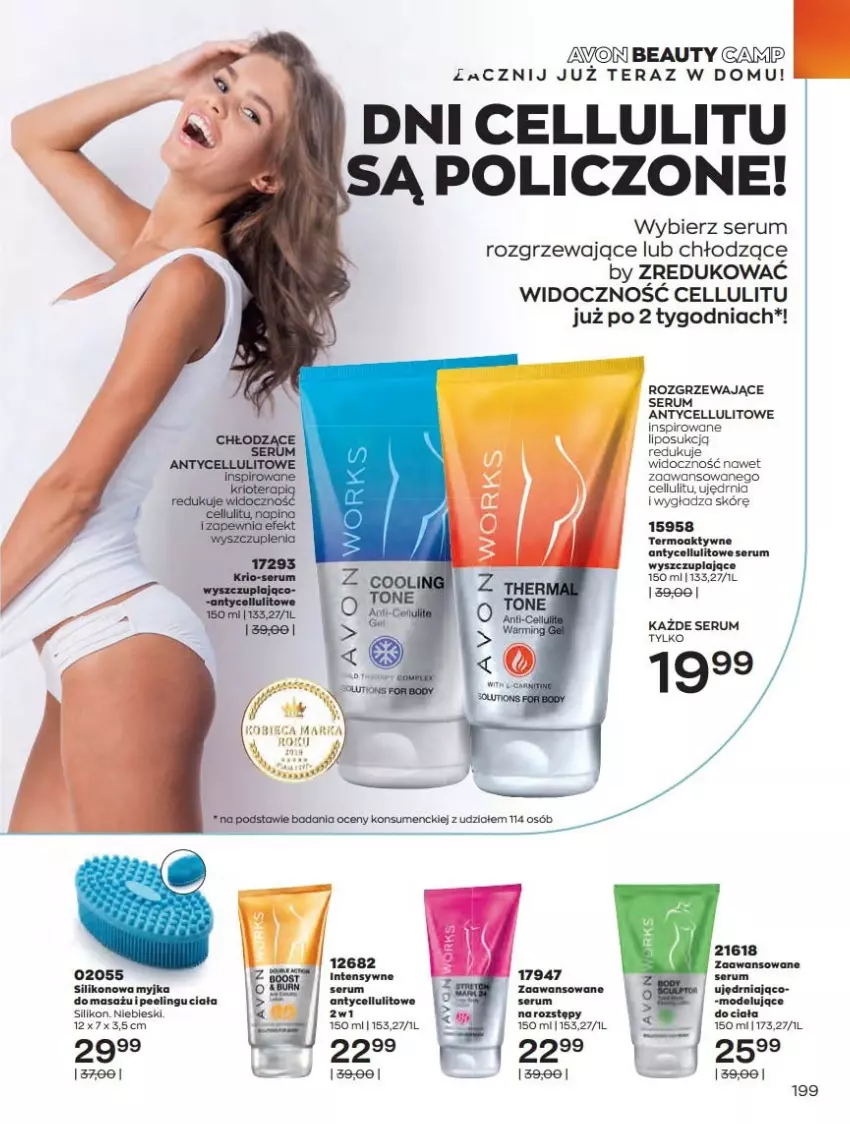 Gazetka promocyjna Avon - Katalog Avon 6/2021 kampania czerwiec - ważna 01.06 do 30.06.2021 - strona 199 - produkty: Moda, Peeling, Rum, Ser, Serum, Silikonowa myjka, Tera