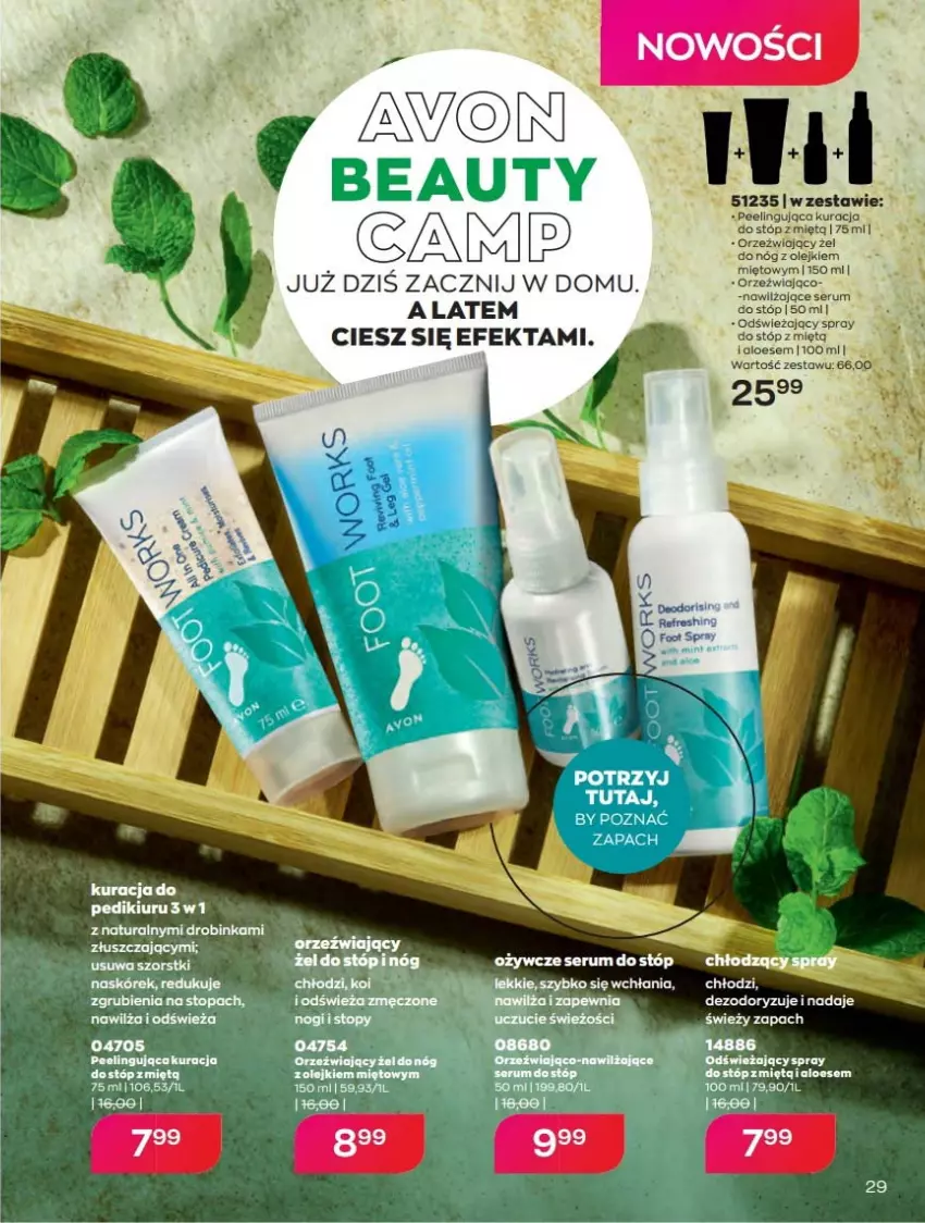 Gazetka promocyjna Avon - Katalog Avon 6/2021 kampania czerwiec - ważna 01.06 do 30.06.2021 - strona 29 - produkty: Olej, Rum, Ser, Serum, Serum do stóp