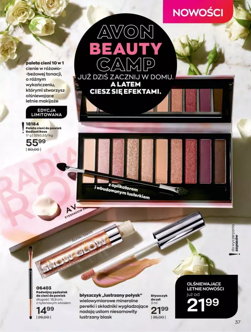 Gazetka promocyjna Avon - Katalog Avon 6/2021 kampania czerwiec - ważna 01.06 do 30.06.2021 - strona 37 - produkty: Makijaż, Paleta