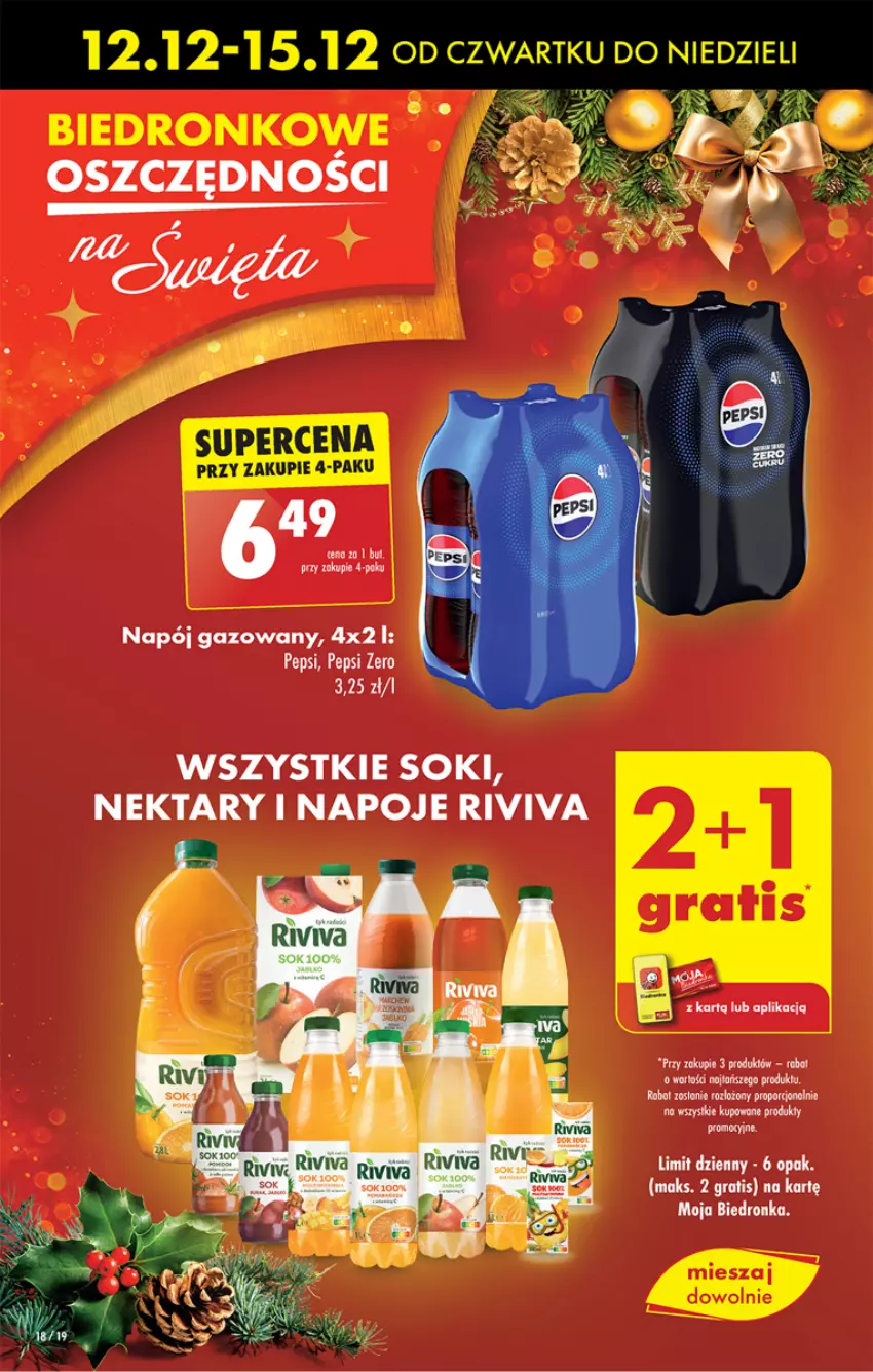 Gazetka promocyjna Biedronka - Od czwartku - ważna 12.12 do 18.12.2024 - strona 18 - produkty: Dron, Gra, Napój, Napój gazowany, Napoje, Nektar, Pepsi, Por, Sok