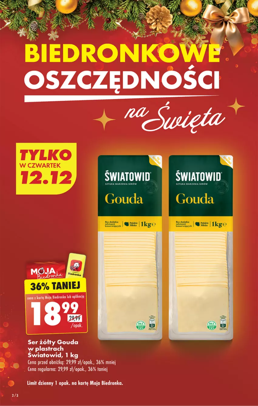 Gazetka promocyjna Biedronka - Od czwartku - ważna 12.12 do 18.12.2024 - strona 2 - produkty: Dada, Dron, Fa, Gouda, Mola, Ser