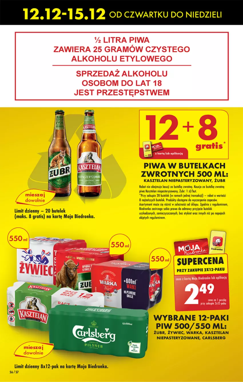 Gazetka promocyjna Biedronka - Od czwartku - ważna 12.12 do 18.12.2024 - strona 64 - produkty: Carlsberg, Dron, Gra, Kasztelan, Piwa, Rama, Robot, Tran, Warka