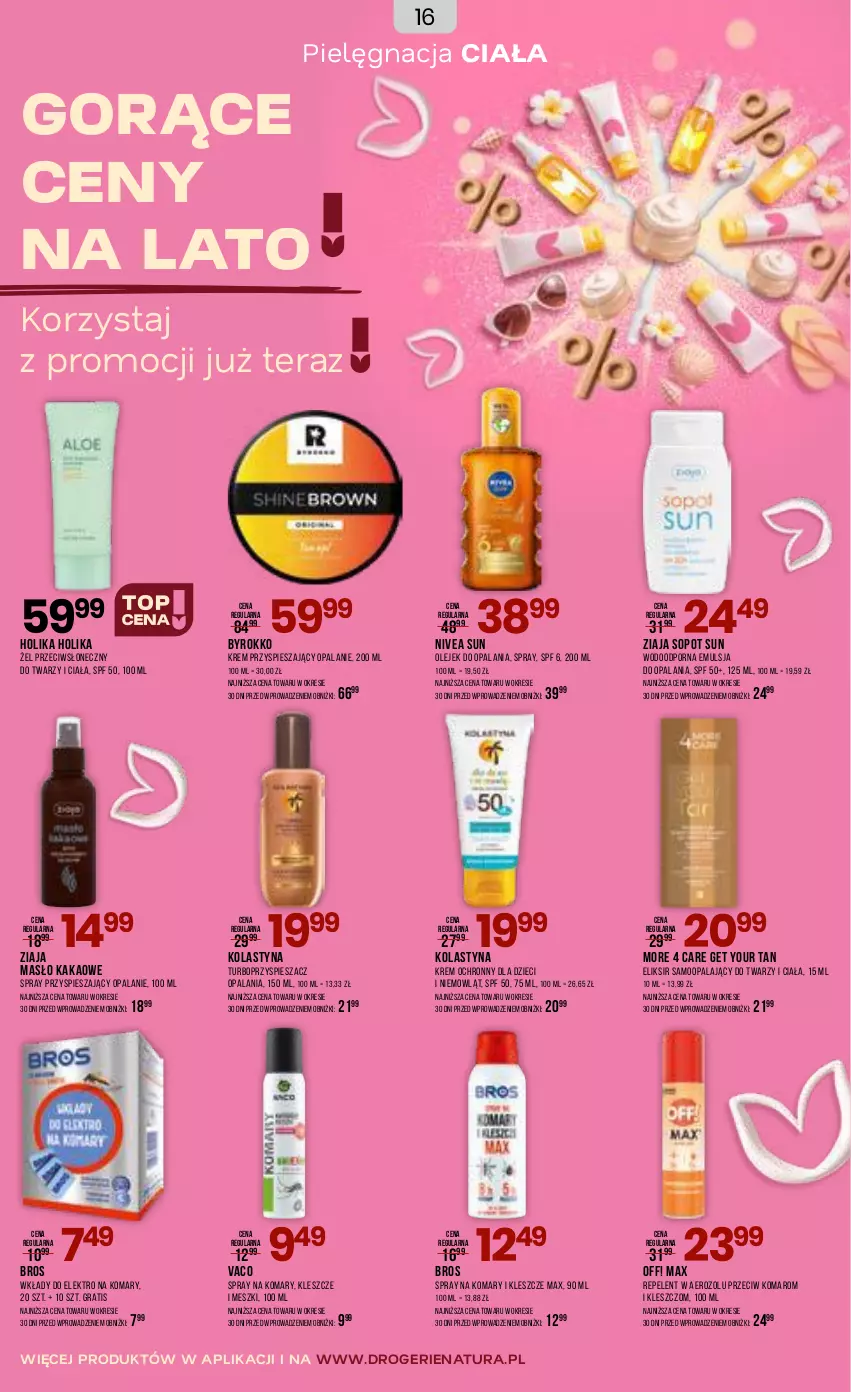 Gazetka promocyjna Drogerie Natura - Gazetka Drogerie Natura - ważna 03.06 do 16.06.2026 - strona 16 - produkty: Dzieci, Emulsja, Gra, Holika Holika, Kakao, Masło, Nivea, Olej, Por, Tera, Ziaja
