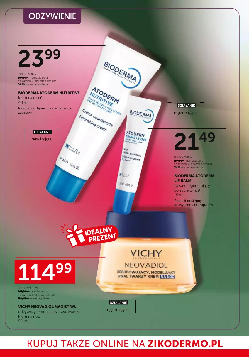 Gazetka promocyjna Ziko - Gazetka Ziko Dermo - ważna 26.02 do 11.03.2026 - strona 14 - produkty: Atoderm, Bioderma, Gin, Krem na dzień, Krem na noc, Vichy, Woda