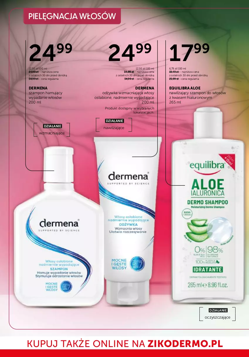 Gazetka promocyjna Ziko - Gazetka Ziko Dermo - ważna 26.02 do 11.03.2026 - strona 24 - produkty: Dermena, Odżywka, Pielęgnacja włosów, Szampon