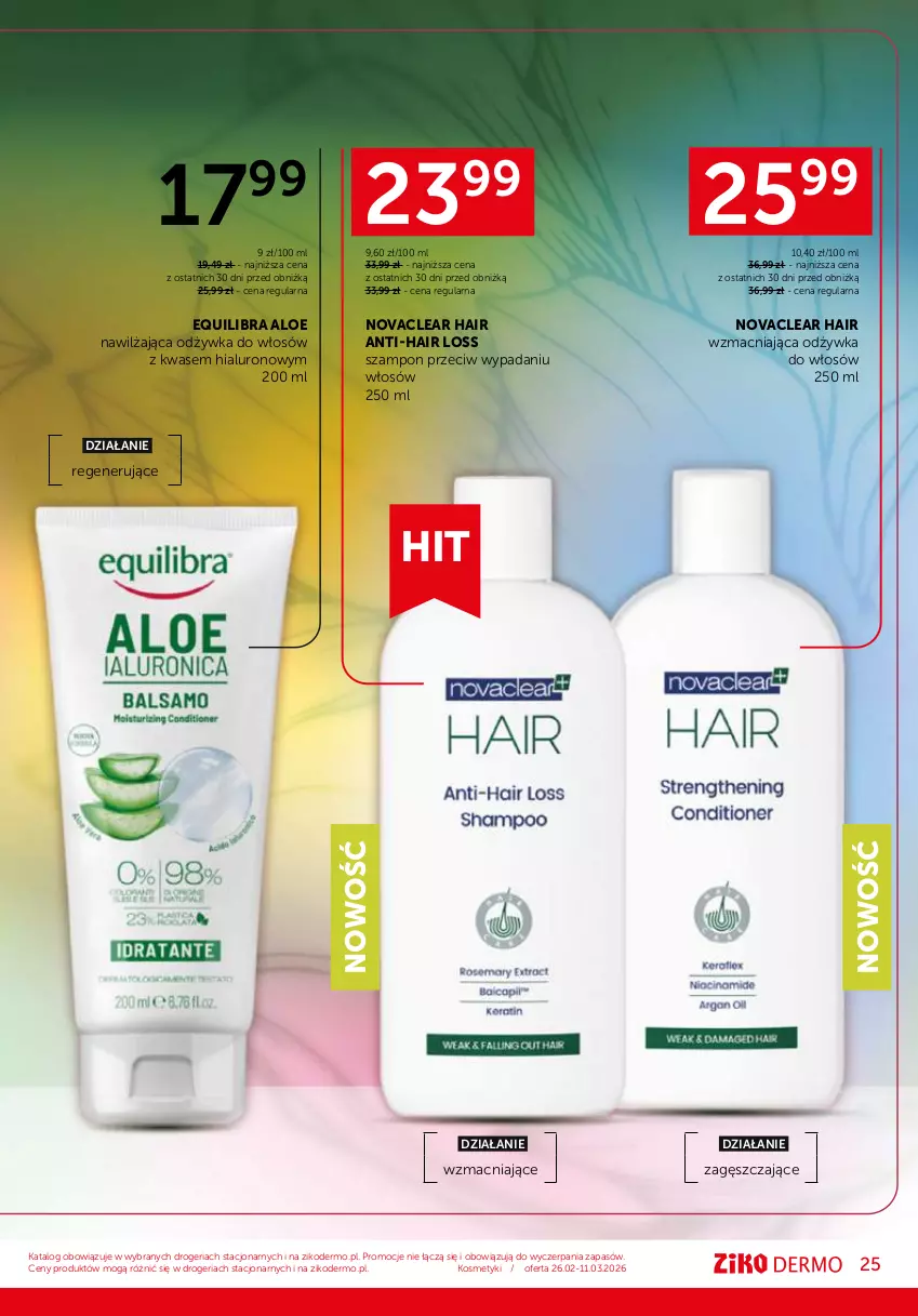 Gazetka promocyjna Ziko - Gazetka Ziko Dermo - ważna 26.02 do 11.03.2026 - strona 25 - produkty: Dermena, Odżywka, Pielęgnacja włosów, Szampon