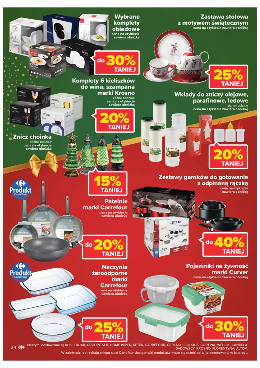 Gazetka promocyjna Carrefour - Gazetka Carrefour - ważna 06.12 do 11.12.2022 - strona 24 - produkty: Choinka, Inka, Olej, Znicz