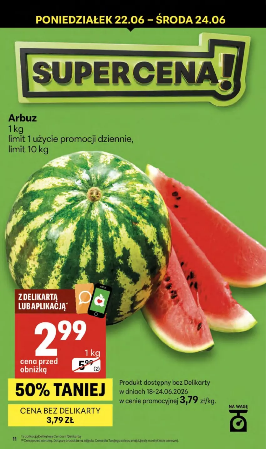 Gazetka promocyjna Delikatesy Centrum - Franczyza DC25 Czwartek - ważna 18.06 do 24.06.2026 - strona 11