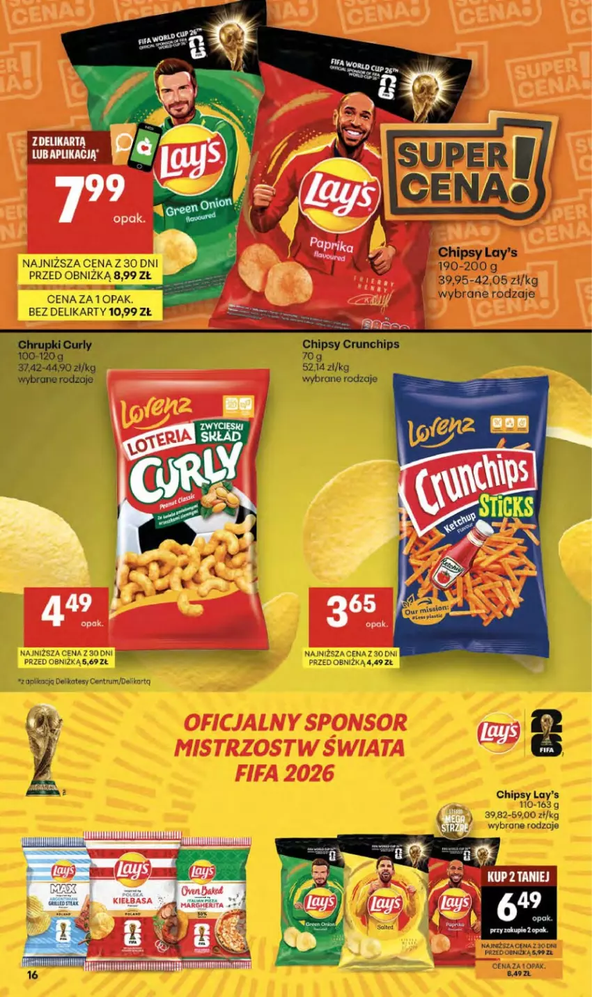 Gazetka promocyjna Delikatesy Centrum - Franczyza DC25 Czwartek - ważna 18.06 do 24.06.2026 - strona 16 - produkty: Chipsy, Rum