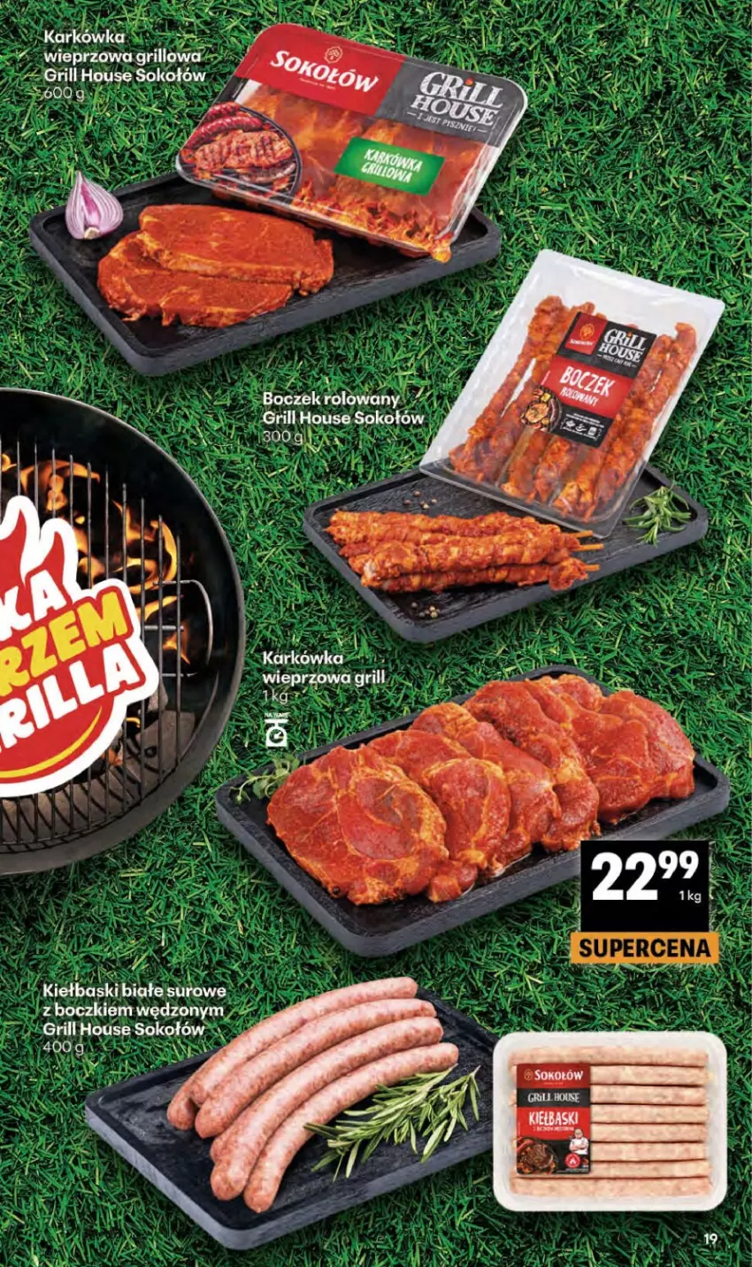 Gazetka promocyjna Delikatesy Centrum - Franczyza DC25 Czwartek - ważna 18.06 do 24.06.2026 - strona 19 - produkty: Boczek, Grill, Saga