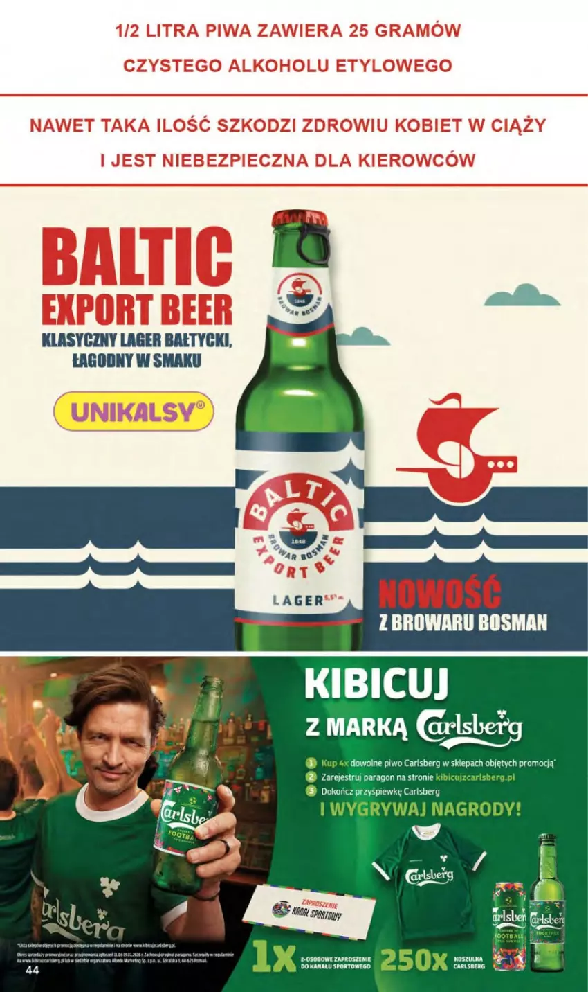 Gazetka promocyjna Delikatesy Centrum - Franczyza DC25 Czwartek - ważna 18.06 do 24.06.2026 - strona 44 - produkty: BIC, Carlsberg, Gry, Piwo